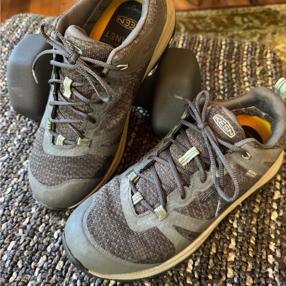 Keen Women's Athletic Shoes in Gray and Olive